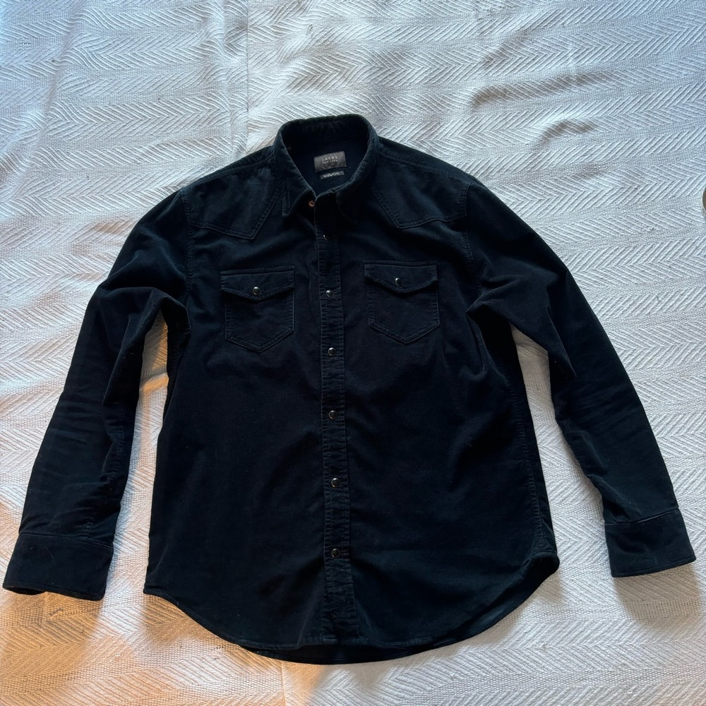 Men’s navy shirt jacket